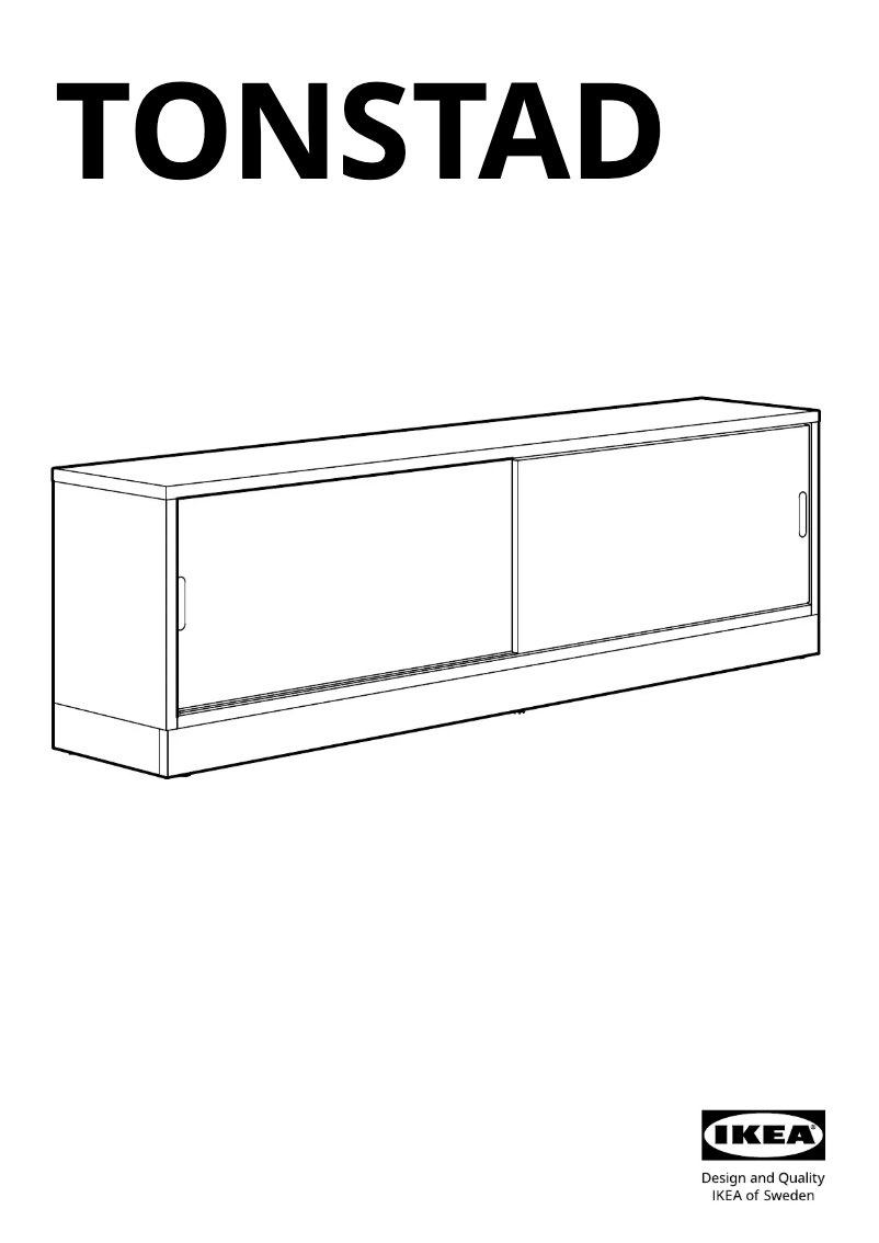 Página 1 del manual Manual de usuario Ikea TONSTAD 604.893.04