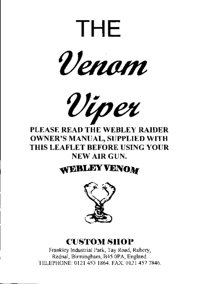 Página 1 del manual Manual de usuario Webley Viper