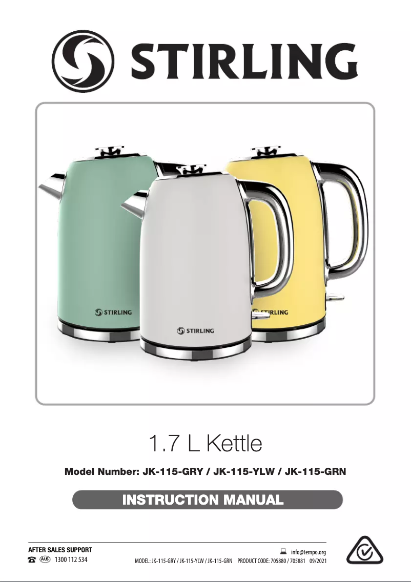 Página 1 del manual Manual de usuario Stirling JK 115