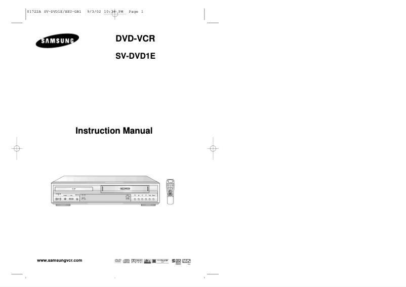 Página 1 del manual Manual de usuario Samsung SV-DVD1EA