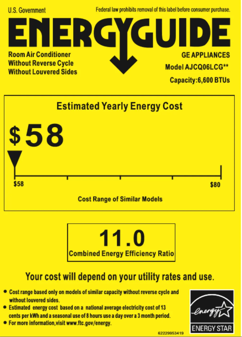 Imagen de la primera página del manual del dispositivo AJCQ06LCG