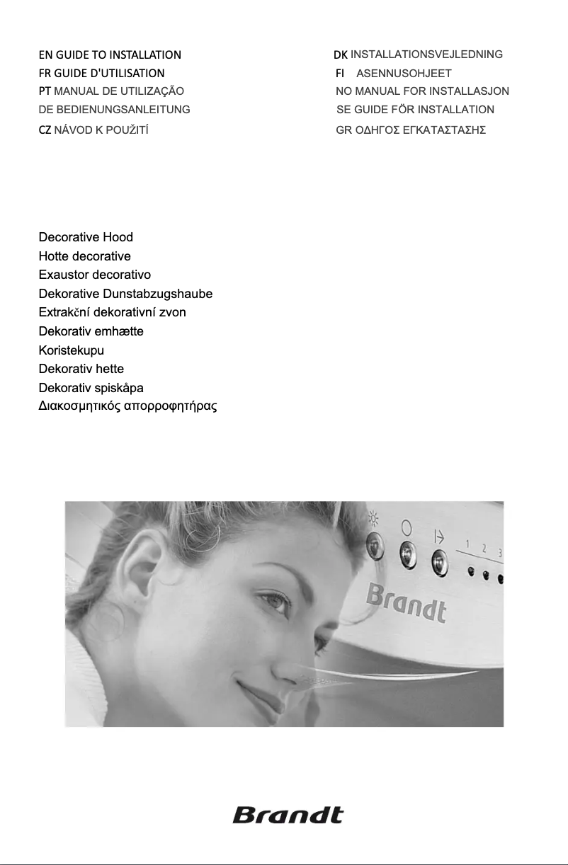 Página 1 del manual Manual de usuario Brandt AD1189X