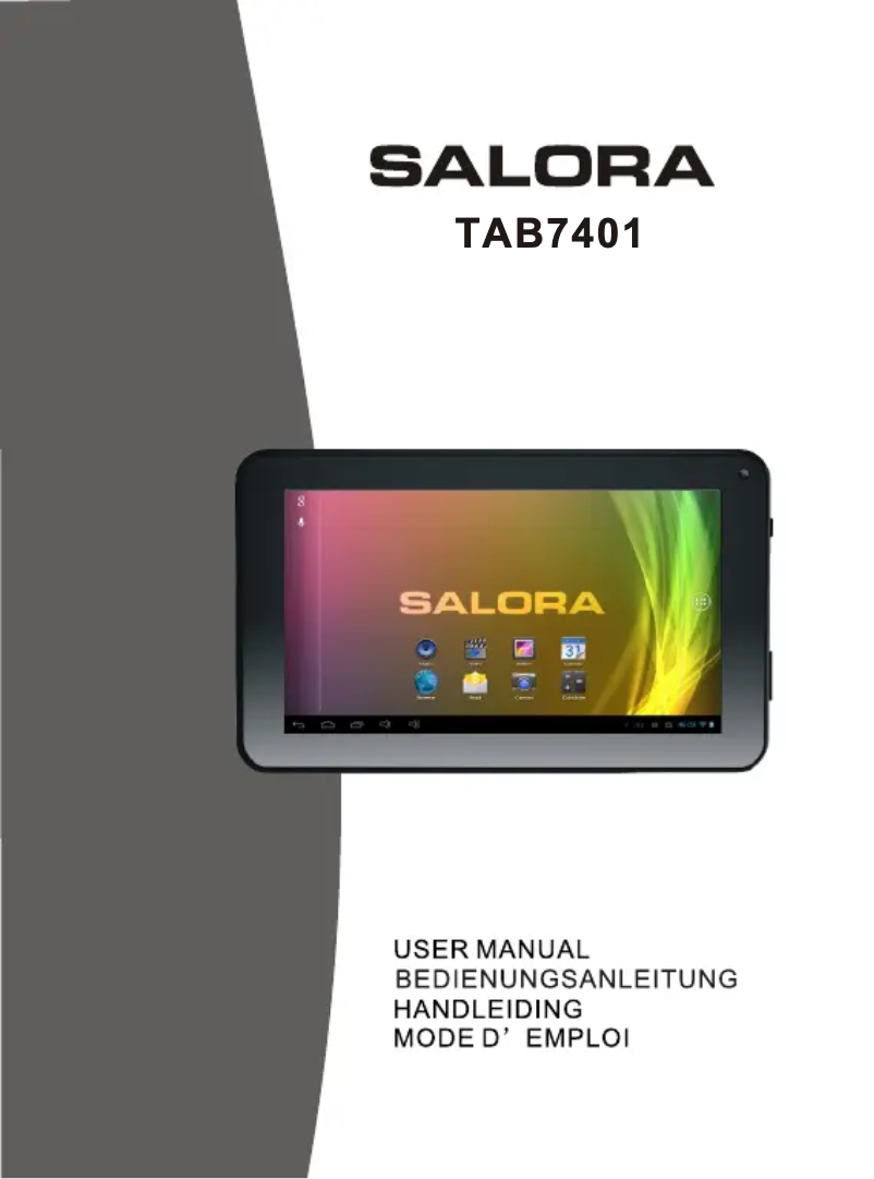 Imagen de la primera página del manual del dispositivo TAB7401