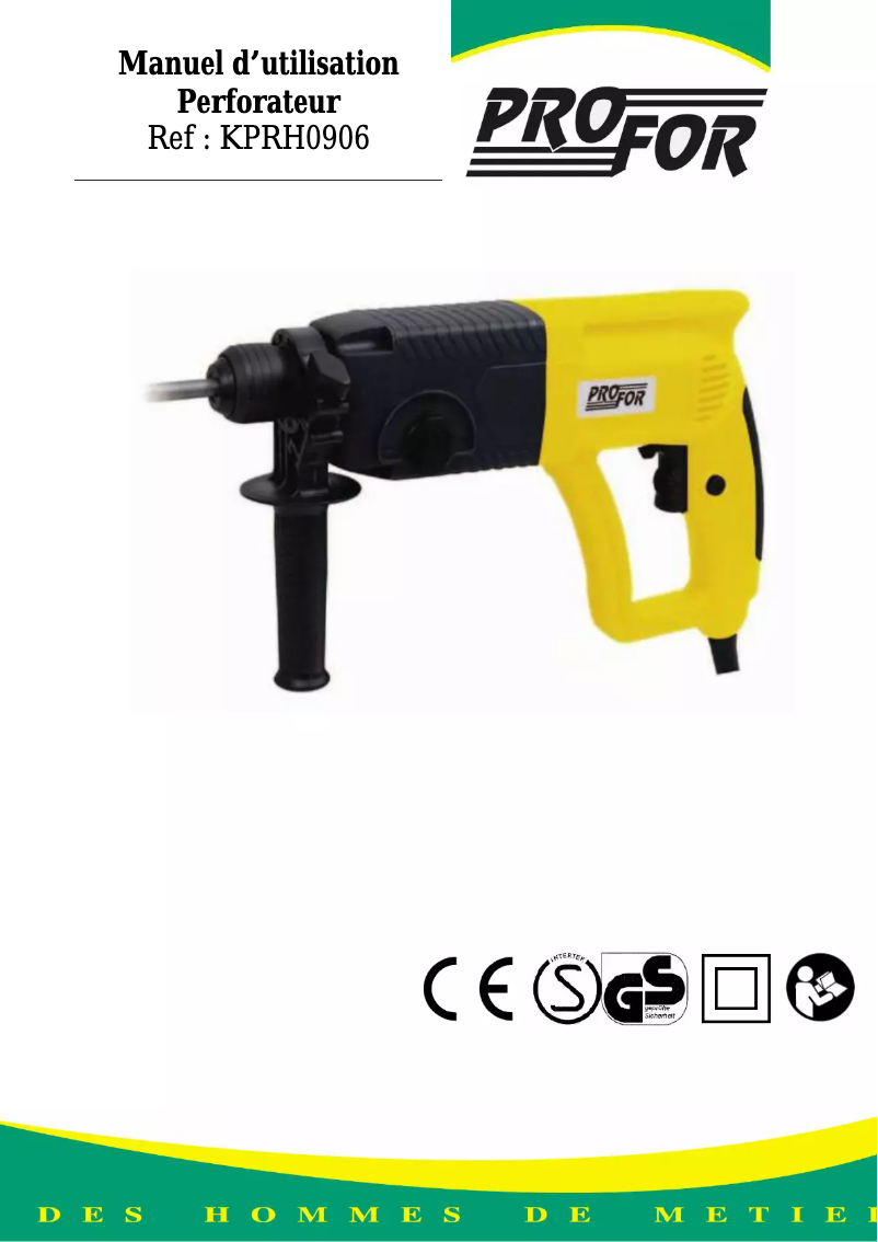 Imagen de la primera página del manual del dispositivo KPRH0906