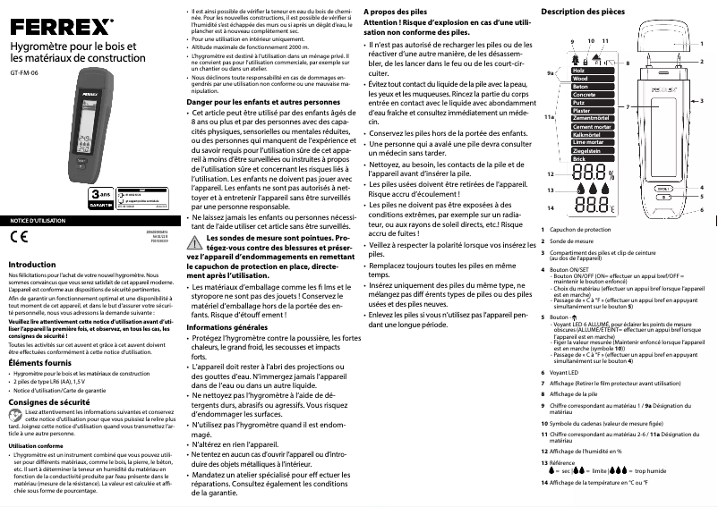 Página 1 del manual Manual de usuario Ferrex GT-FM-06