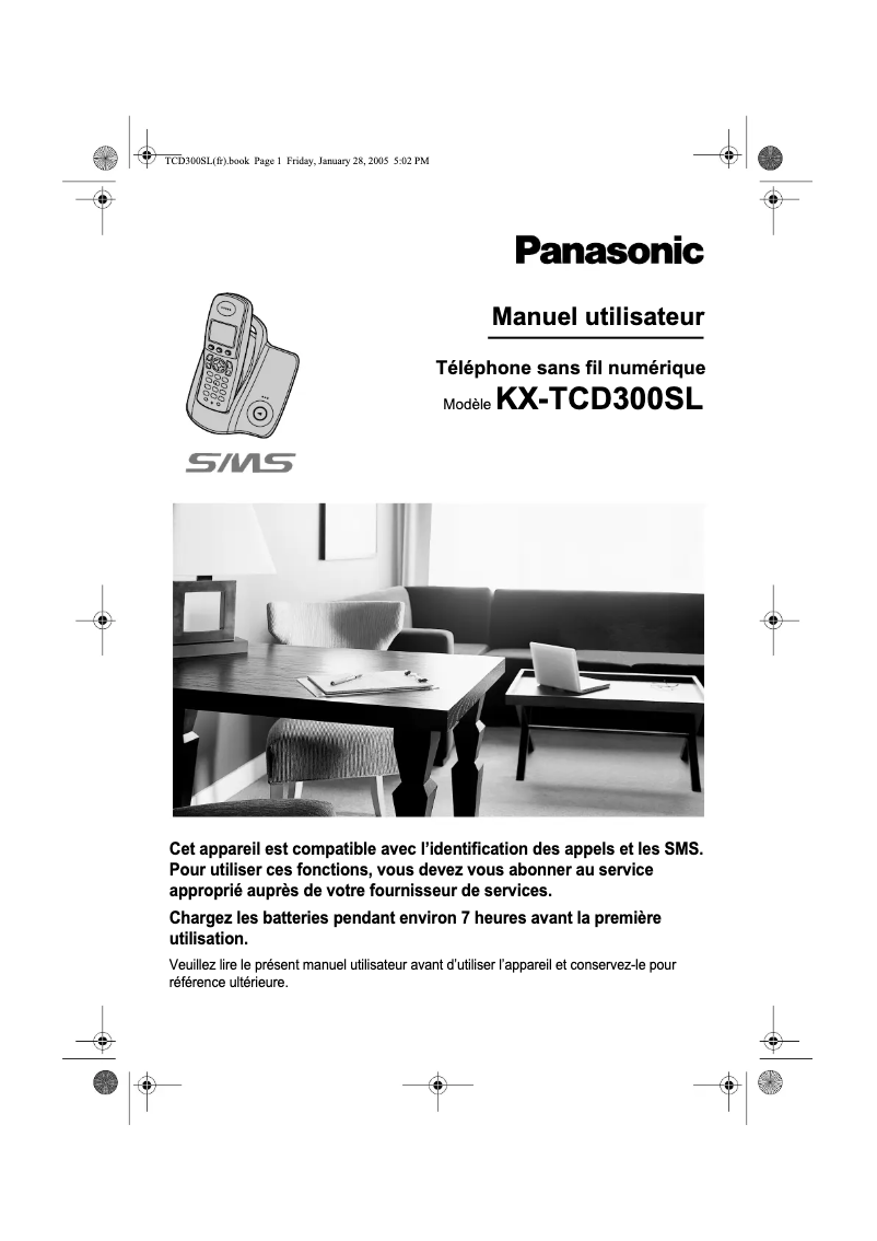 Imagen de la primera página del manual del dispositivo KX-TCD300SL
