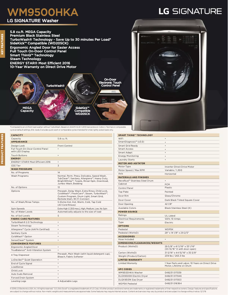 Imagen de la primera página del manual del dispositivo WM9500H