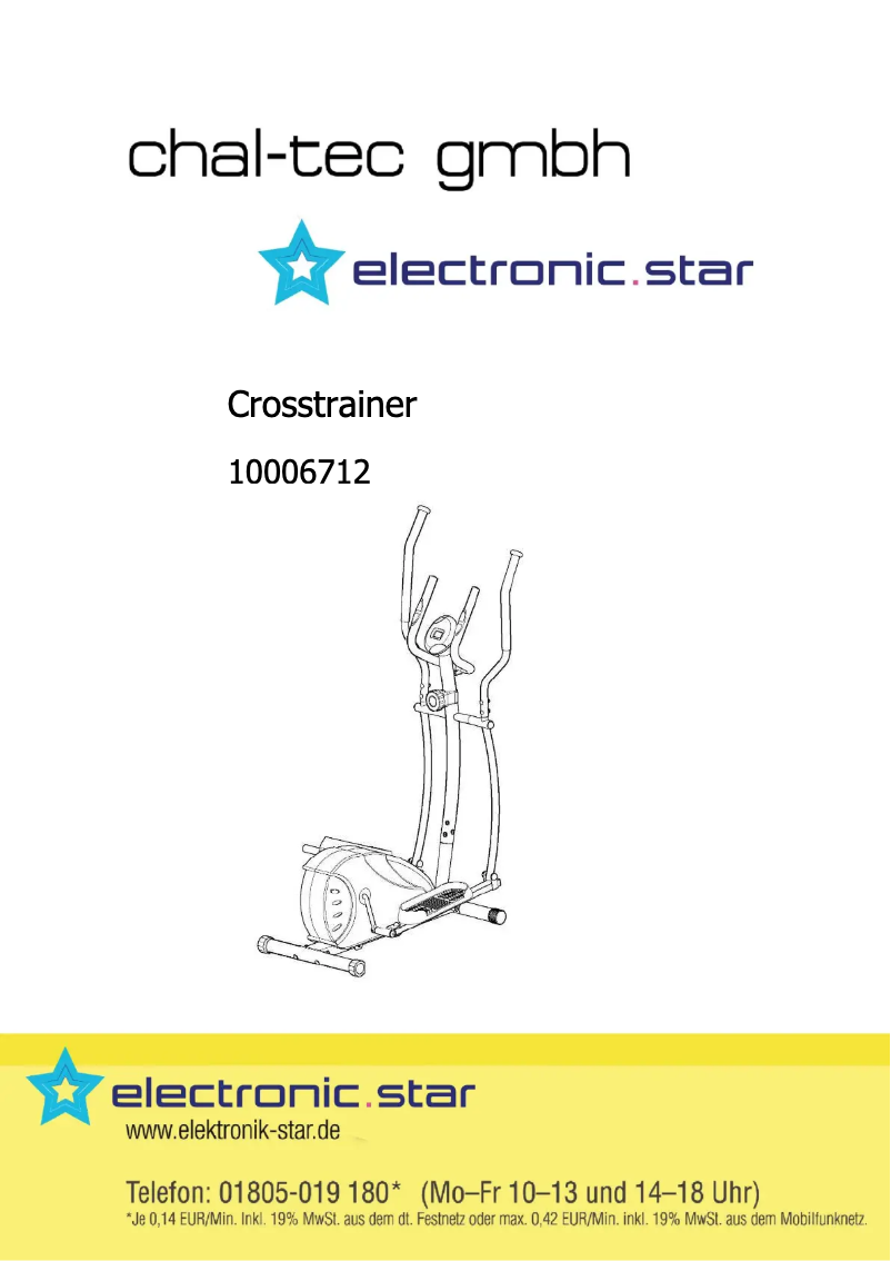 Imagen de la primera página del manual del dispositivo Ellifit Basic 20