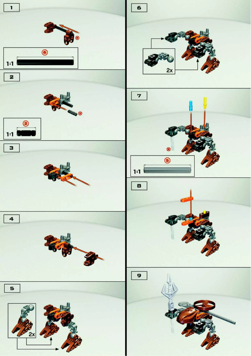 Página 1 del manual Manual de usuario Lego Bionicle 4869