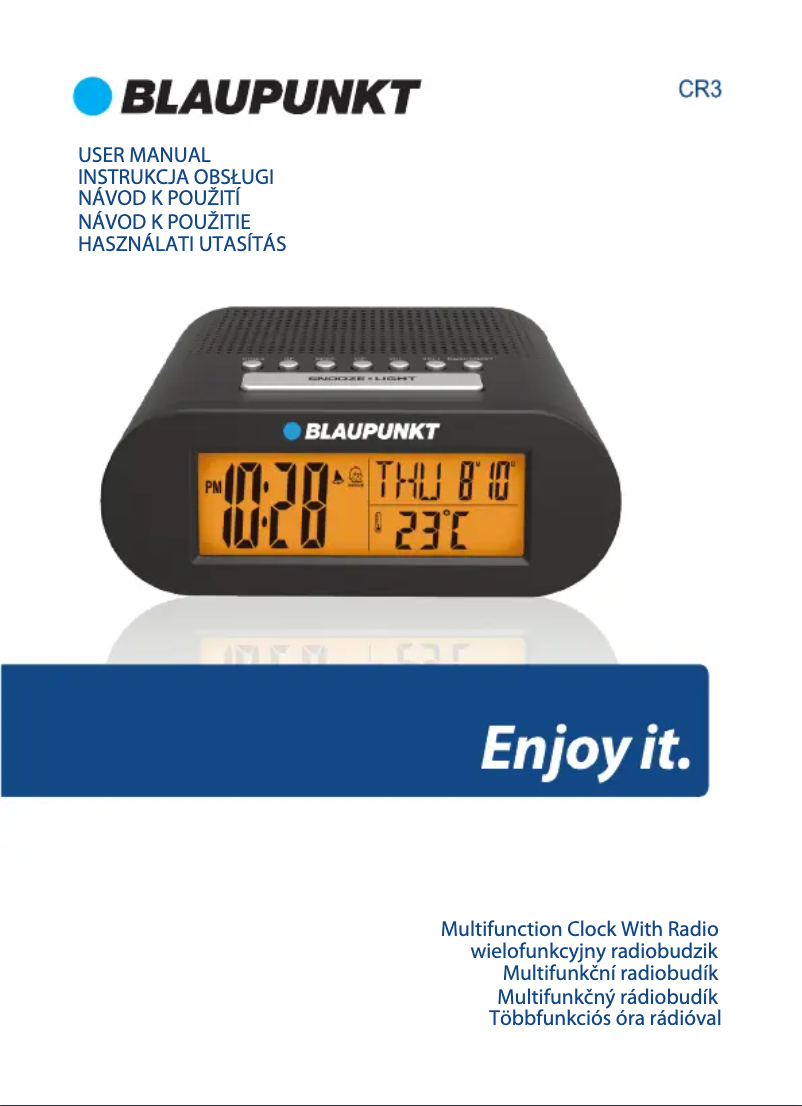 Página 1 del manual Manual de usuario Blaupunkt CR3WH