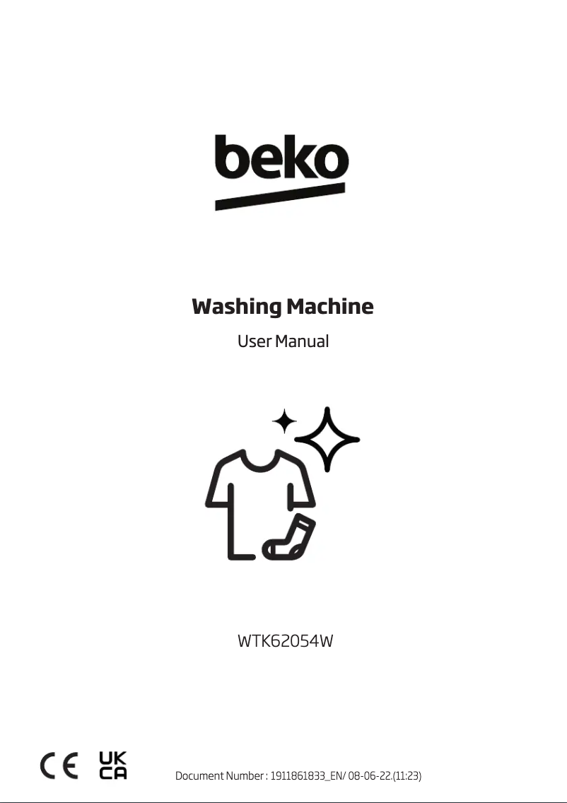 Página 1 del manual Manual de usuario Beko WTK62054W