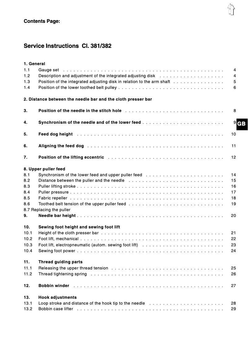 Página 1 del manual Manual de usuario Dürkopp Adler 381