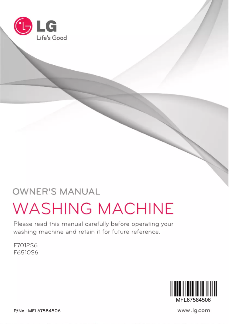Página 1 del manual Manual de usuario LG F7012S6