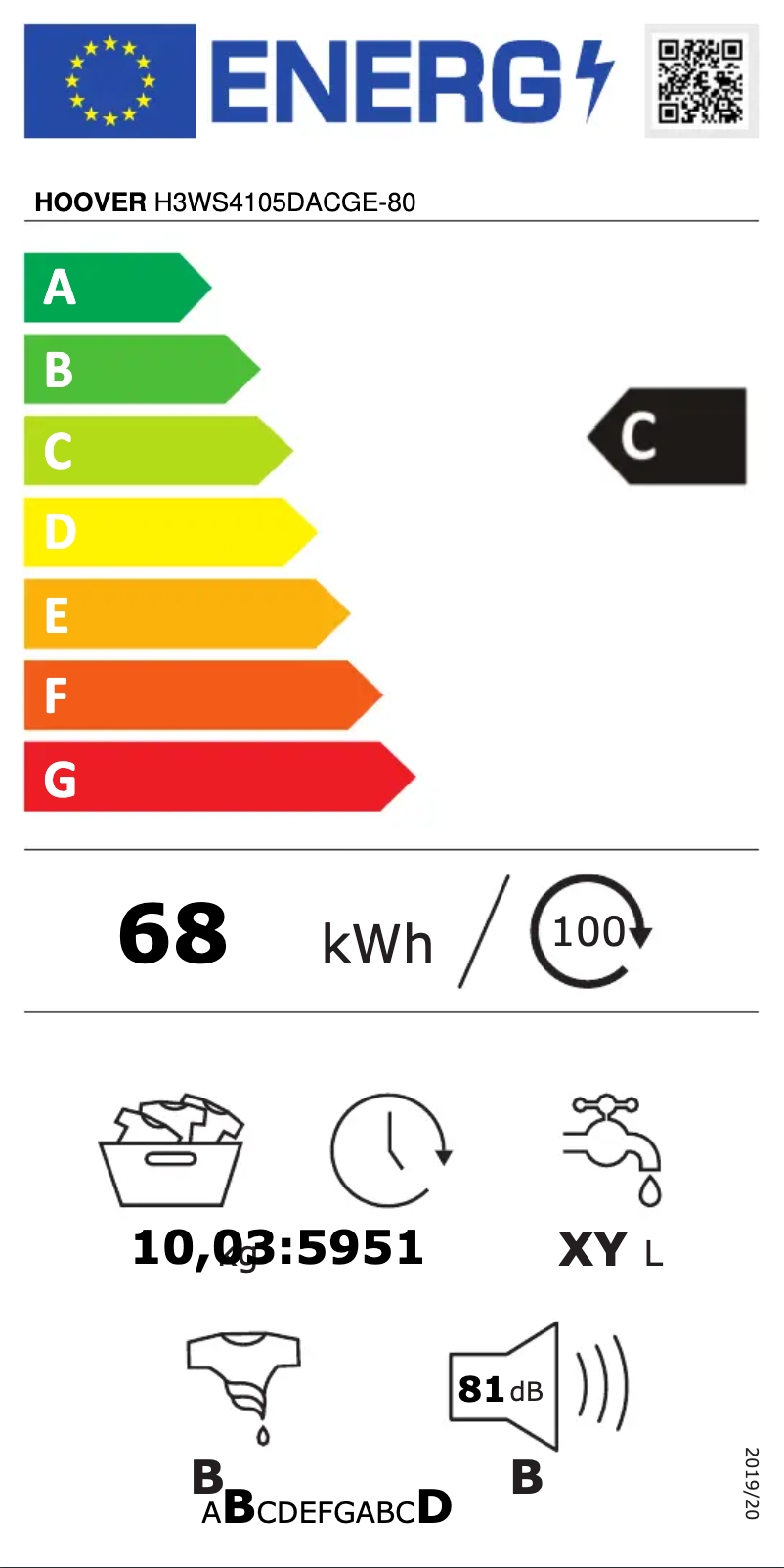 Imagen de la primera página del manual del dispositivo H-WASH 300 LITE H3WS4105DACGE-80
