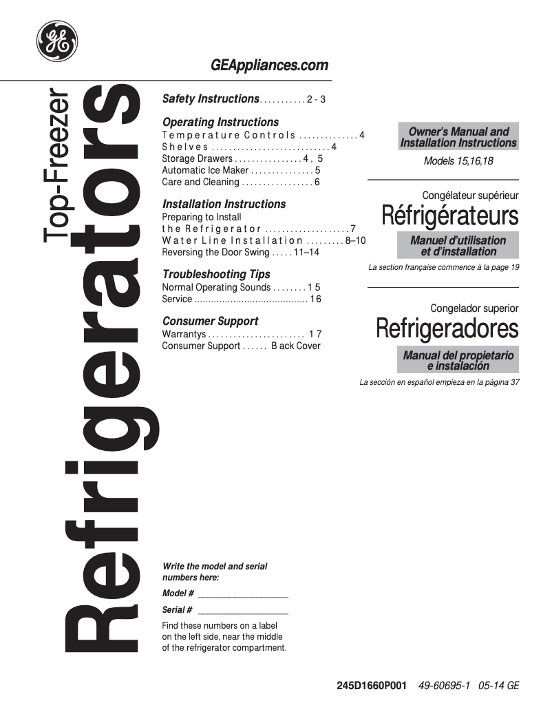 Imagen de la primera página del manual del dispositivo GIE18ETHBB