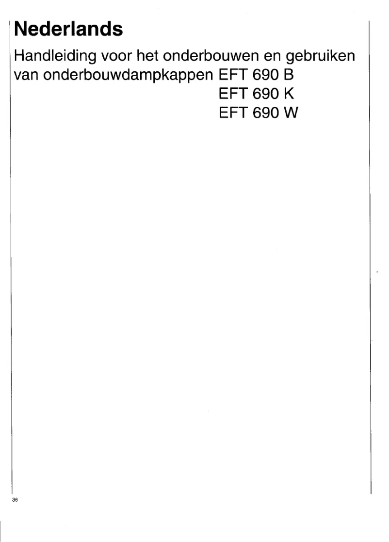 Imagen de la primera página del manual del dispositivo EFT 690B