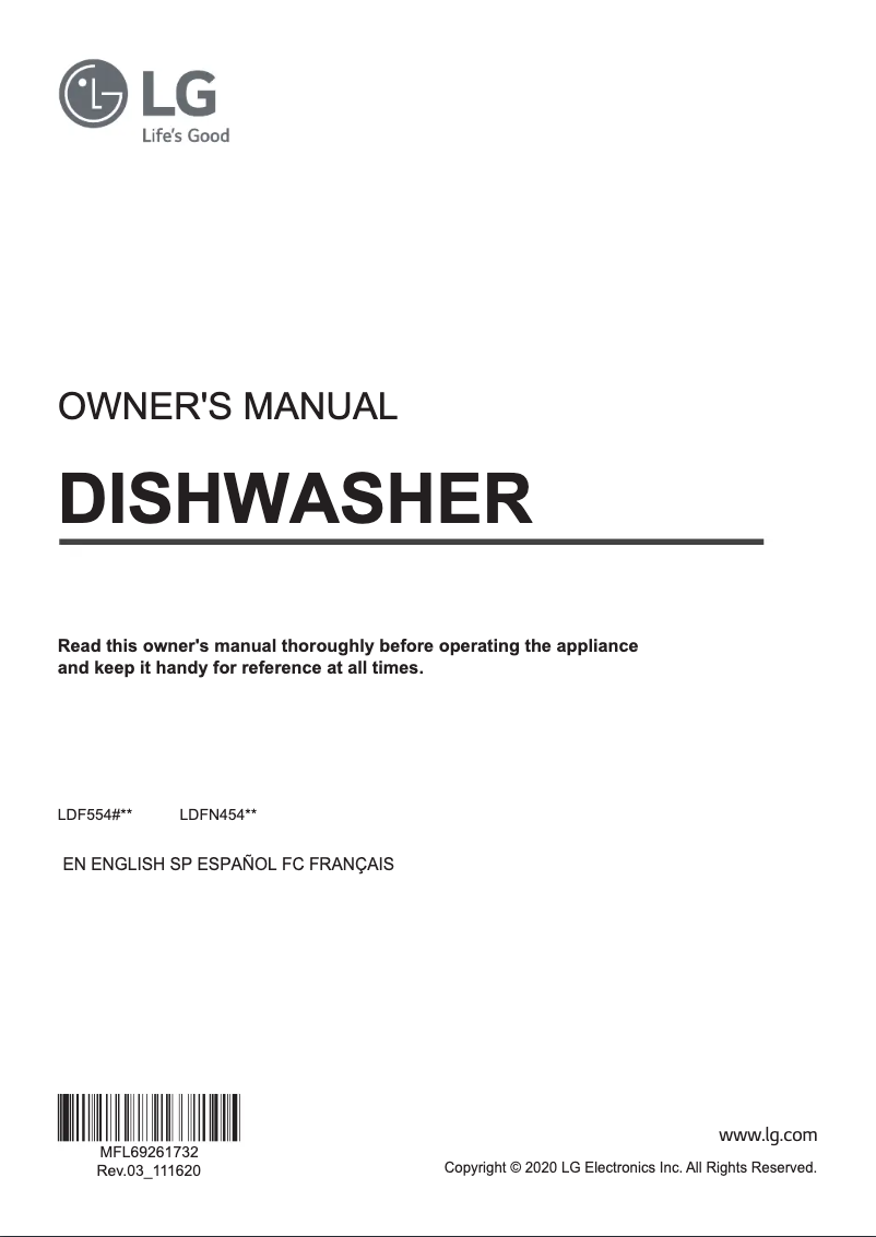 Imagen de la primera página del manual del dispositivo LDFN4542D