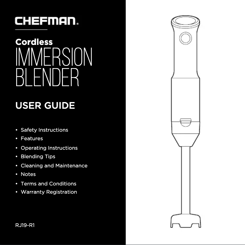 Página 1 del manual Manual de usuario Chefman RJ19-R1