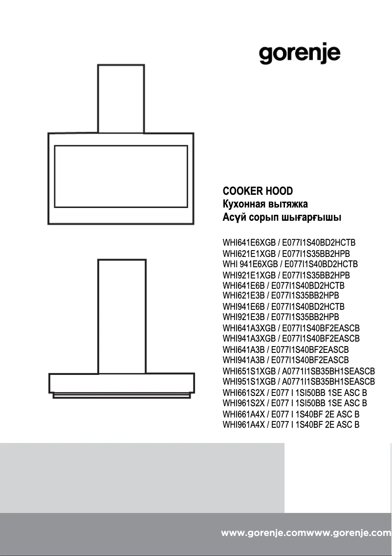 Página 1 del manual Manual de usuario Gorenje WHI621E1XGB