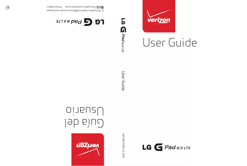 Página nº 1 - Manual de usuario LG G Pad 8.3 LTE