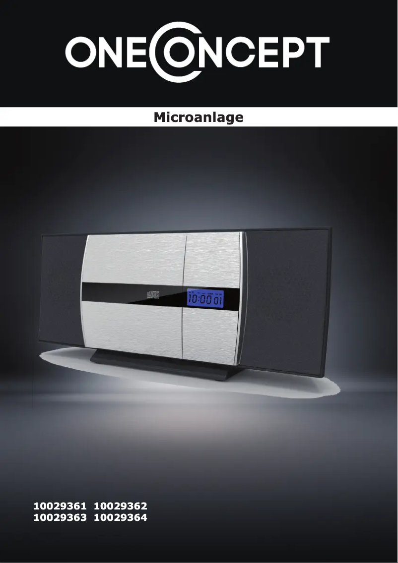 Página 1 del manual Manual de usuario OneConcept V 15BT 10029361