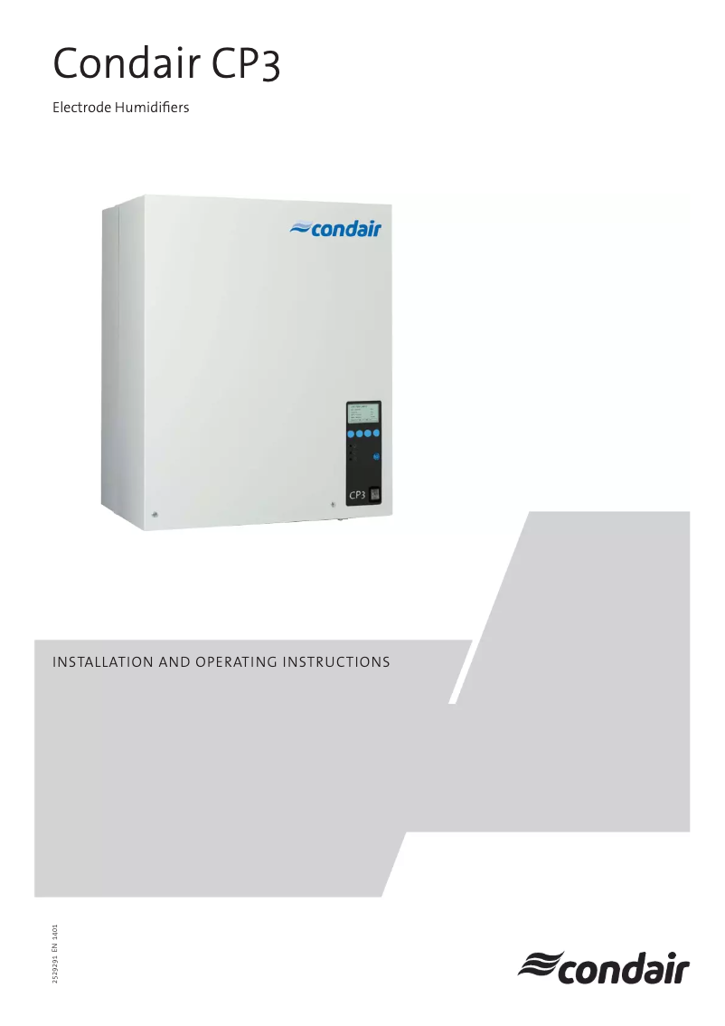 Página 1 del manual Manual de usuario Condair CP3