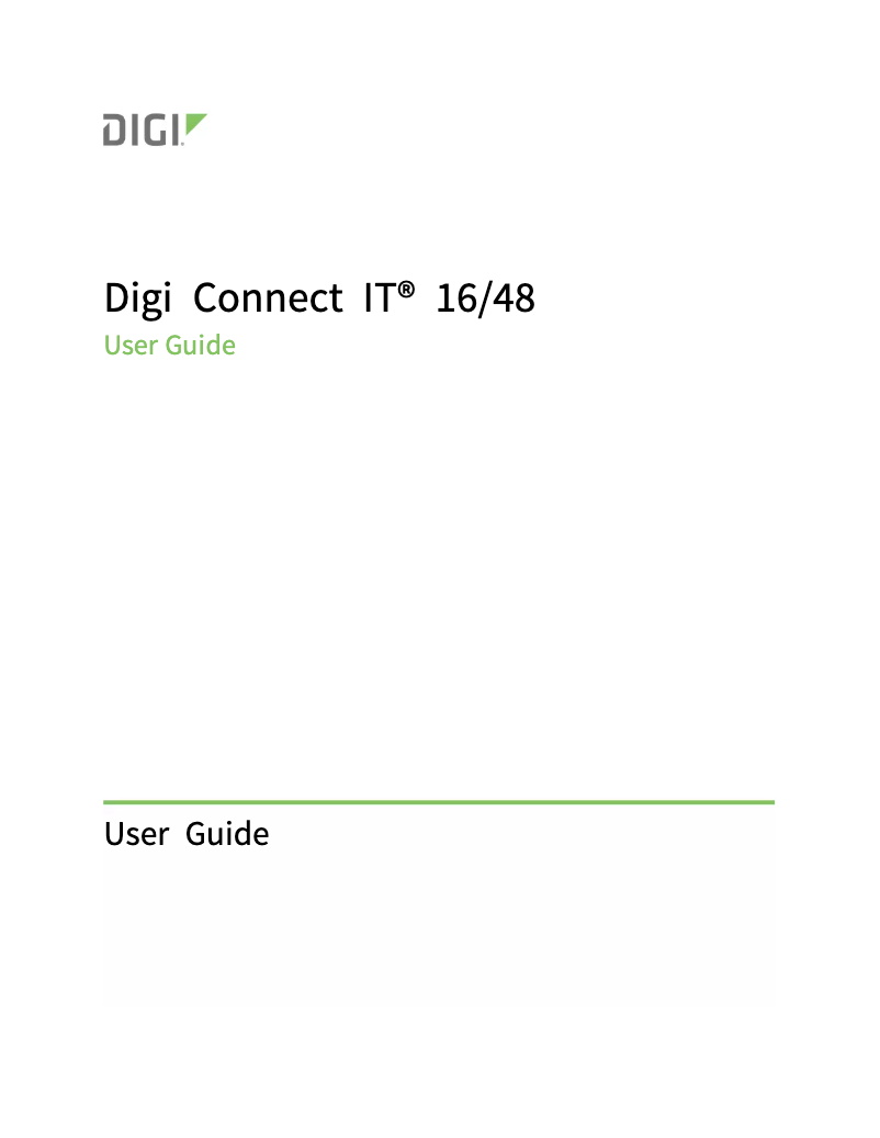 Imagen de la primera página del manual del dispositivo Connect IT 16