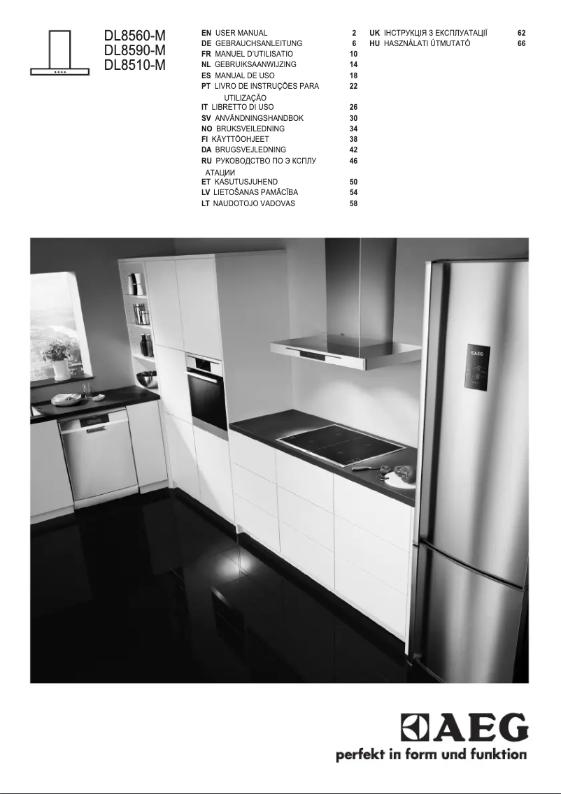 Página nº 1 - Manual de usuario AEG DL8590-M