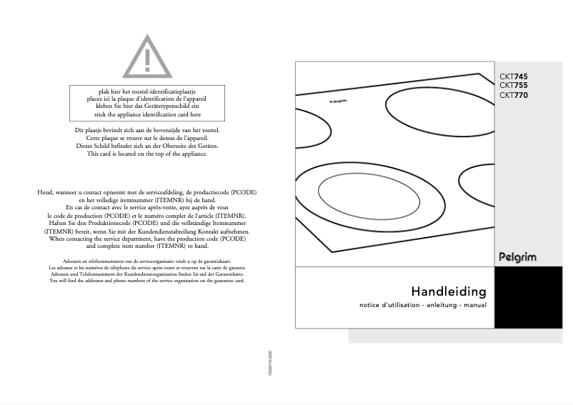 Imagen de la primera página del manual del dispositivo CKT 745