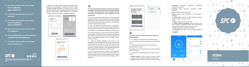 Imagen de la primera página del manual del dispositivo Sedna