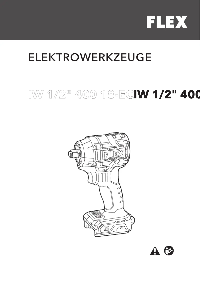 Imagen de la primera página del manual del dispositivo IW 1/2" 400 18.0-EC C