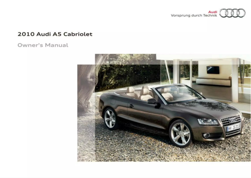 Imagen de la primera página del manual del dispositivo A5 Cabriolet (2010)