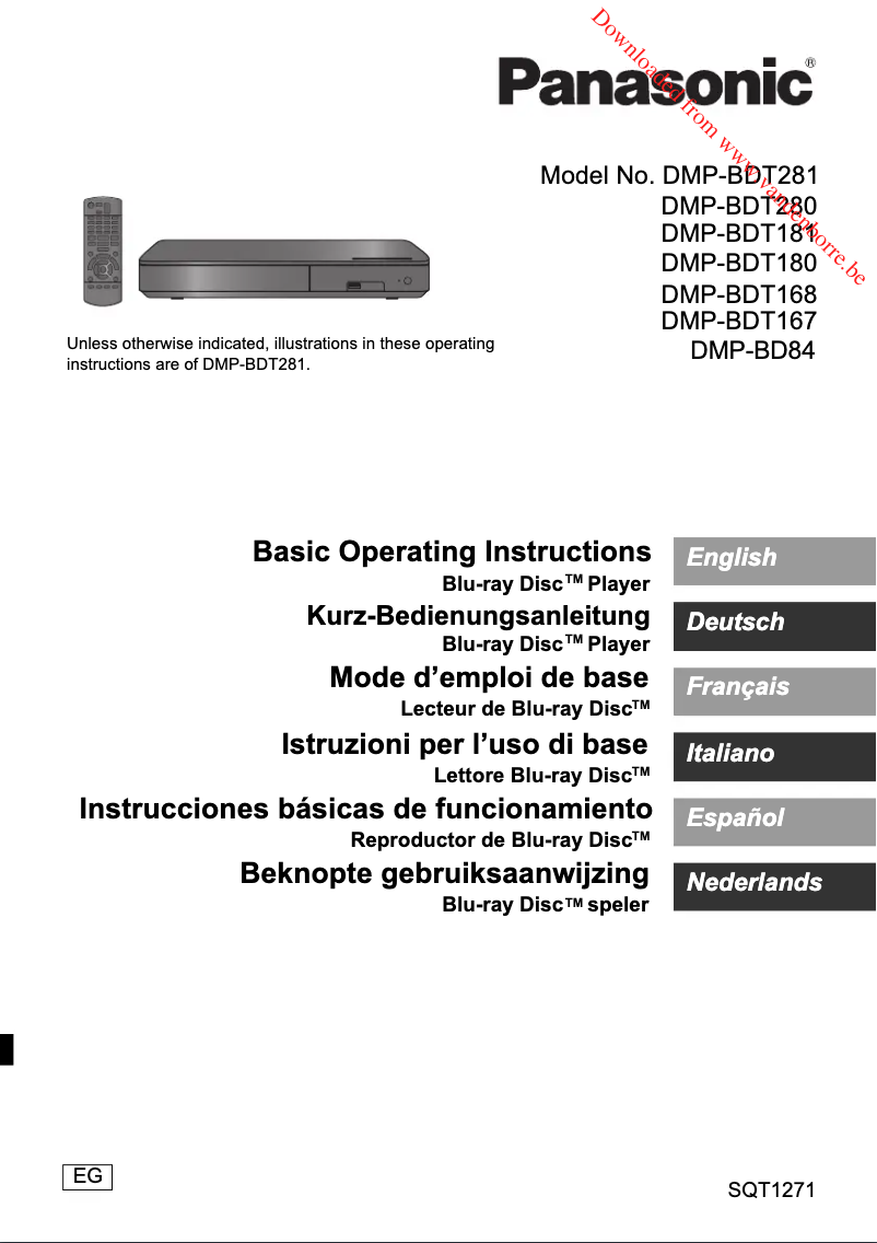 Página nº 1 - Manual de usuario Panasonic DMP-BD84