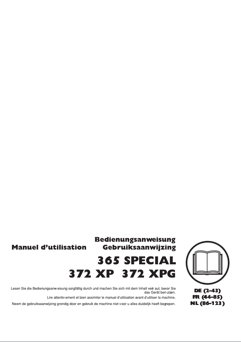 Imagen de la primera página del manual del dispositivo 365 Special