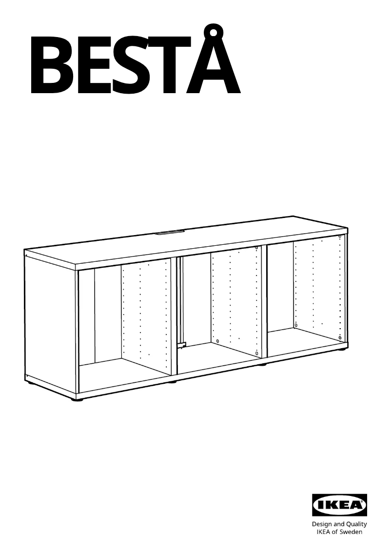 Página 1 del manual Manual de usuario Ikea BESTÅ 805.660.37