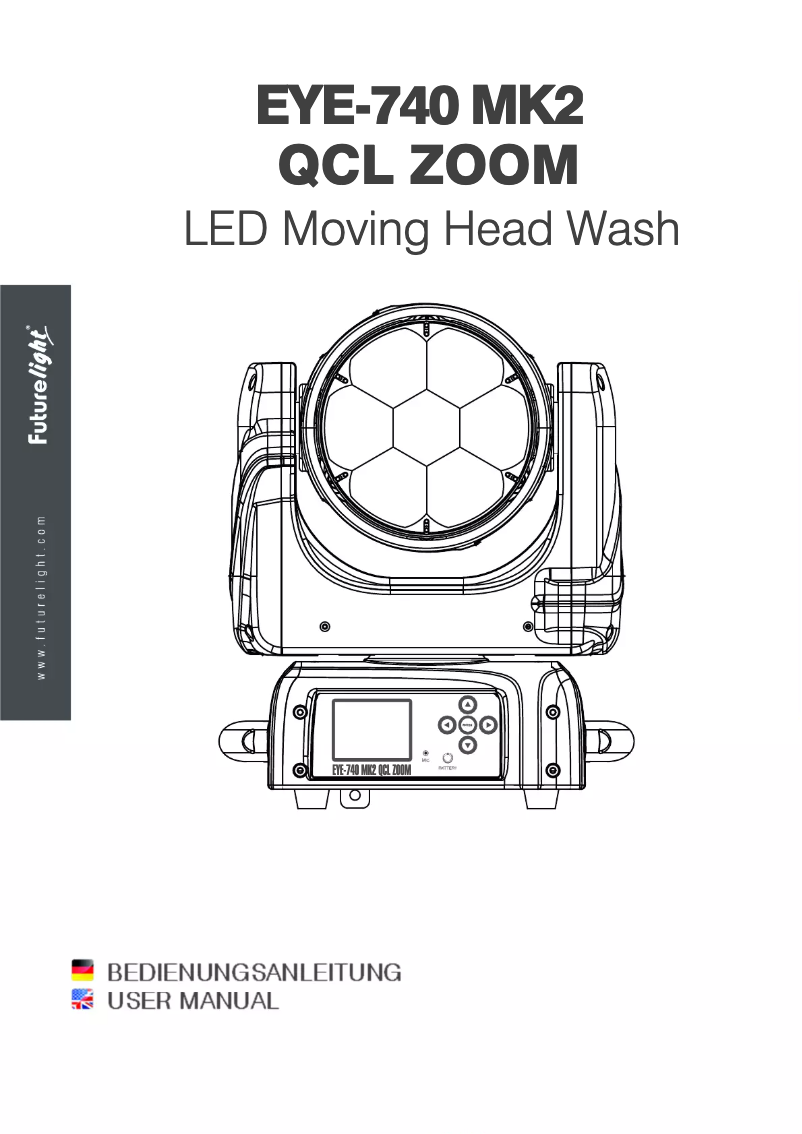 Página 1 del manual Manual de usuario Futurelight EYE-740 MK2