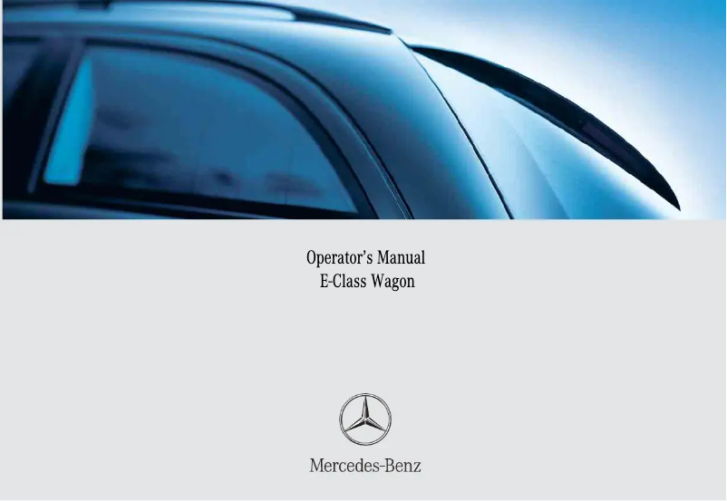 Página 1 del manual Manual de usuario Mercedes-Benz E-Class Wagon (2005)