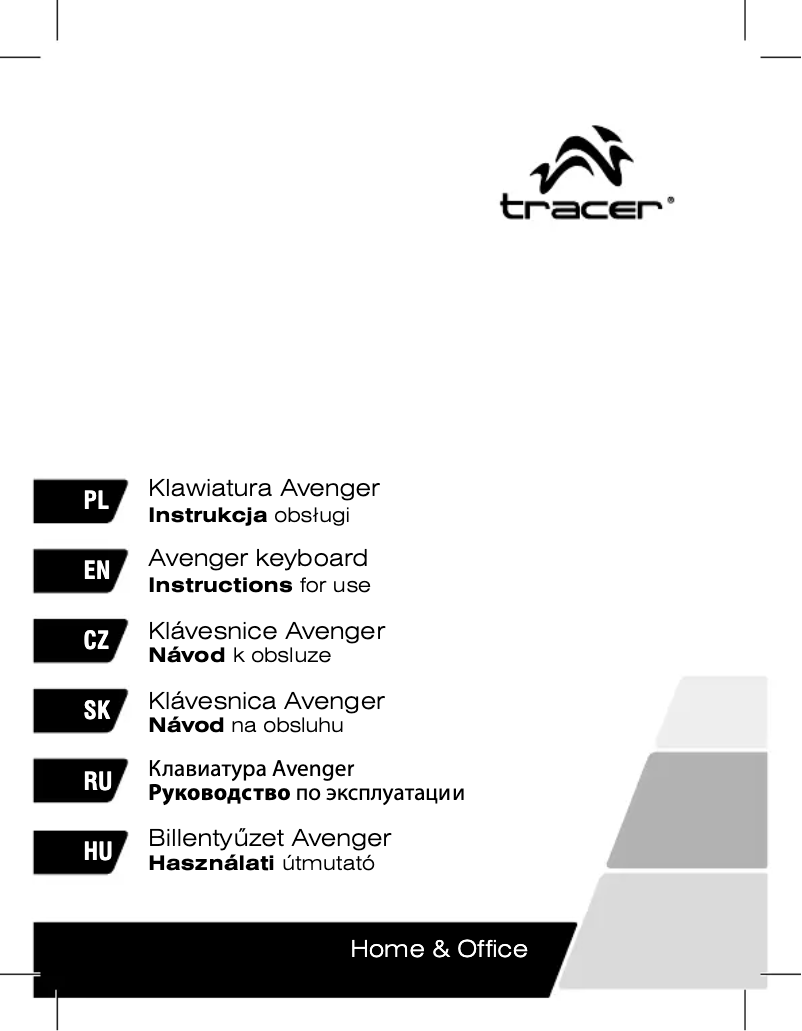 Imagen de la primera página del manual del dispositivo Avenger