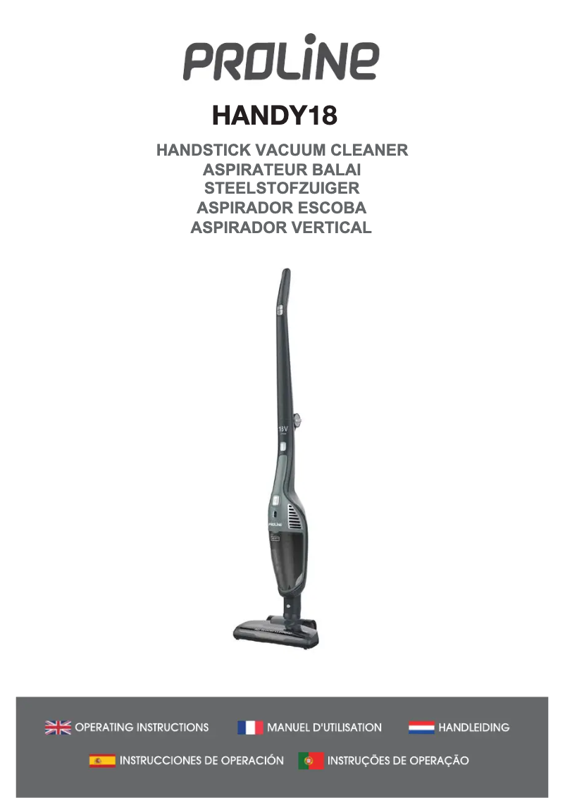 Imagen de la primera página del manual del dispositivo HANDY18