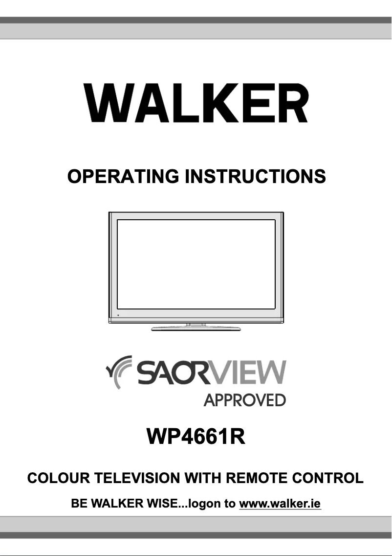 Página 1 del manual Manual de usuario Walker WP4661R