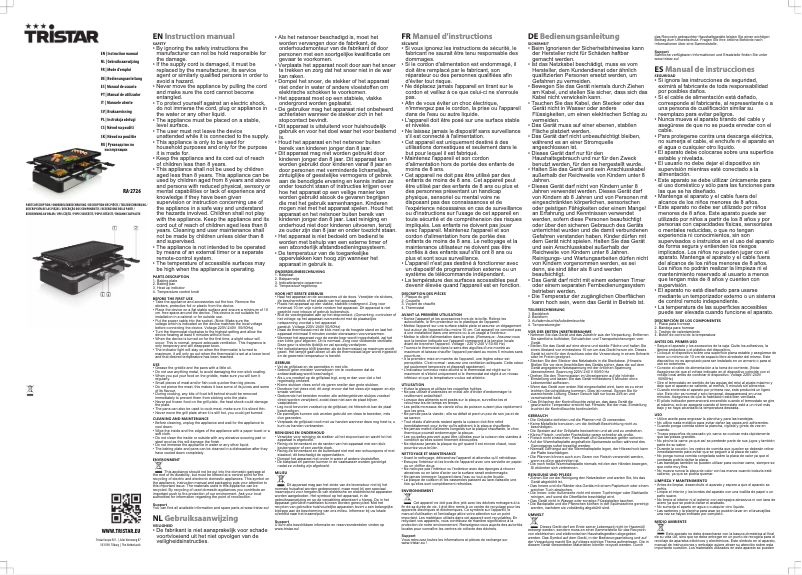 Página nº 1 - Manual de usuario TriStar RA-2726