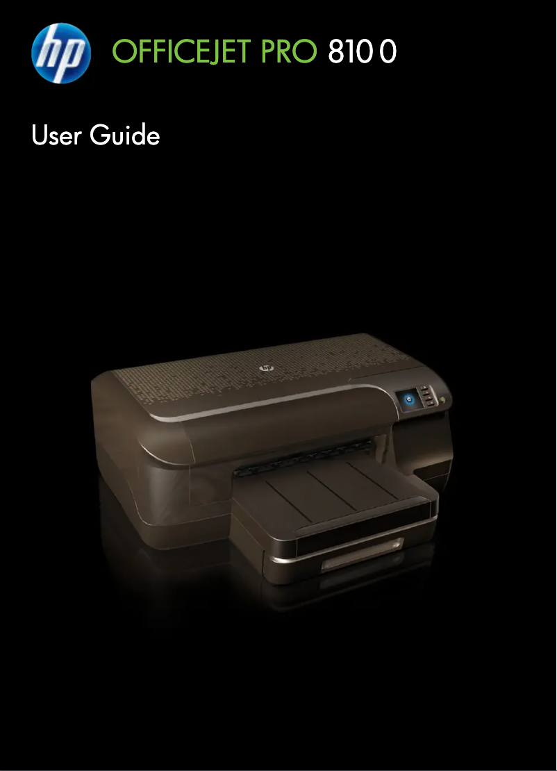 Página 1 del manual Manual de usuario HP Officejet Pro 8100