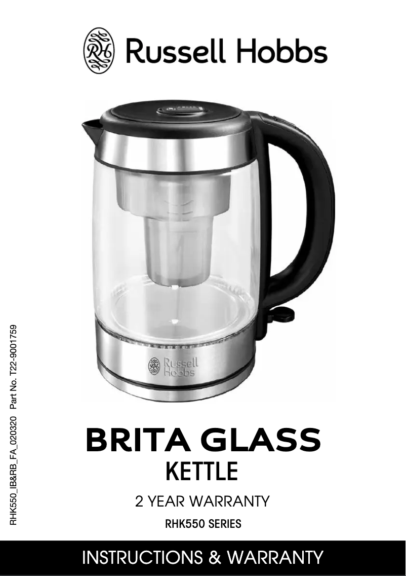 Página 1 del manual Manual de usuario Russell Hobbs Brita RHK550