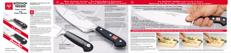 Página 1 del manual Manual de usuario Wüsthof Classic 7