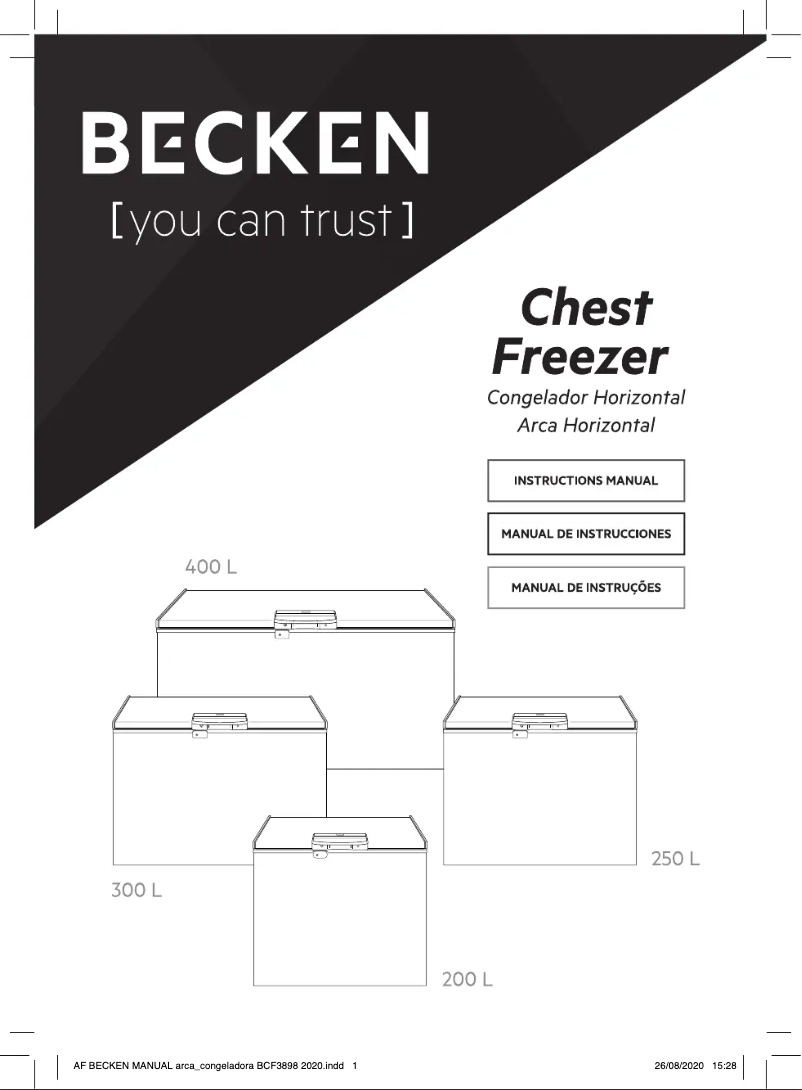 Página 1 del manual Manual de usuario Becken BCF5427