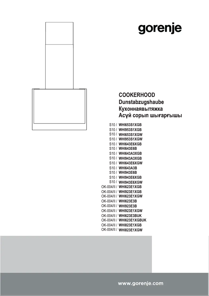 Imagen de la primera página del manual del dispositivo WHI623E1XGB