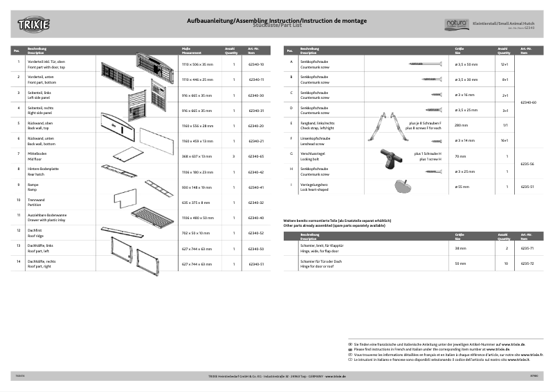 Imagen de la primera página del manual del dispositivo 62340