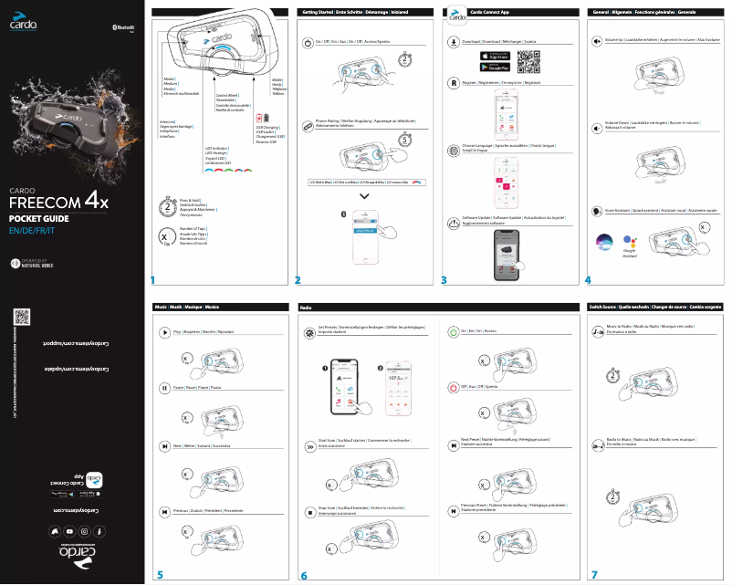 Imagen de la primera página del manual del dispositivo Freecom 4X