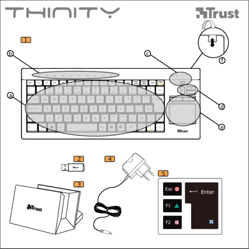 Página nº 1 - Manual de usuario Trust 16816 Thinity Wireless Entertainment