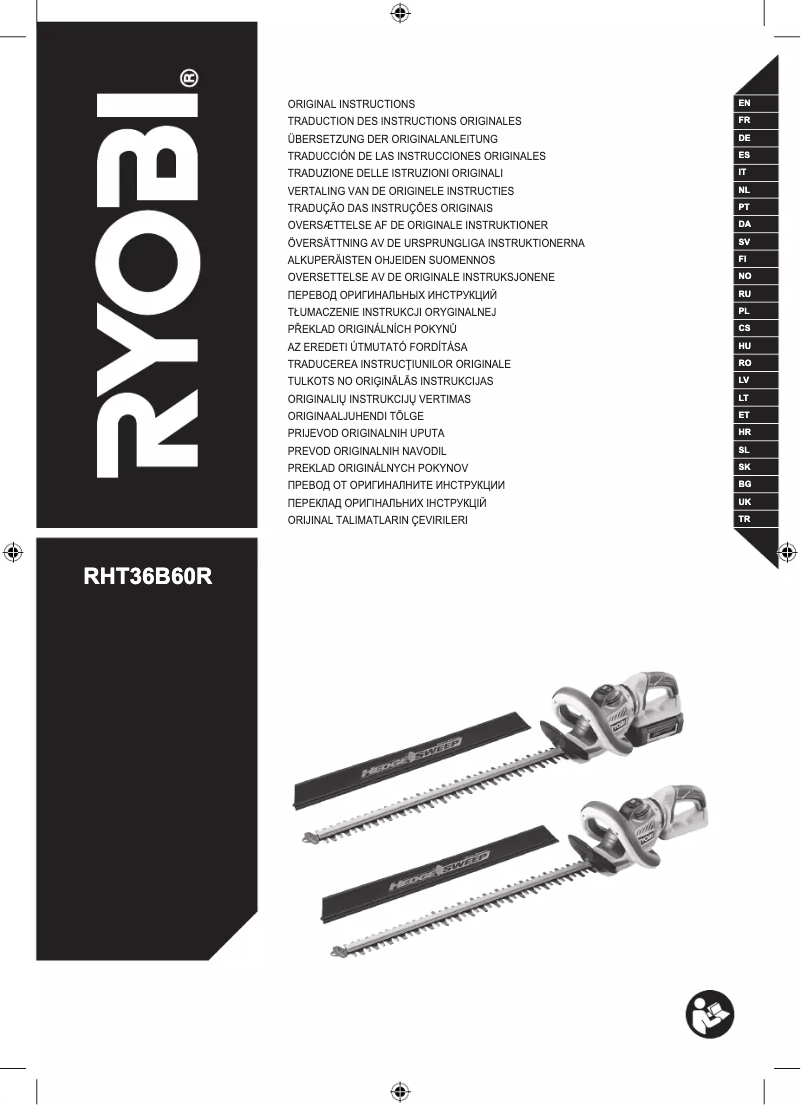 Imagen de la primera página del manual del dispositivo Max Power RHT36B60R